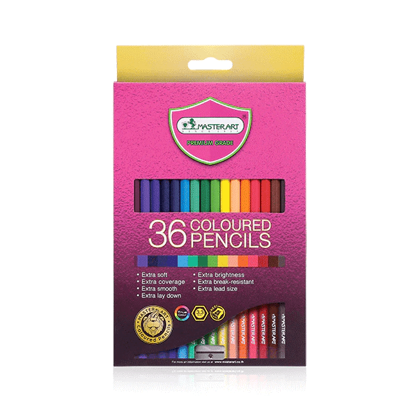 สีไม้หัวเดียว Master art 36 สี